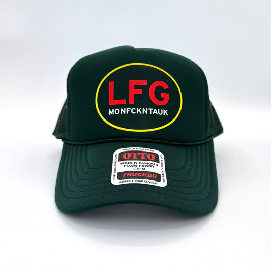 "LFG" foam trucker, dark green